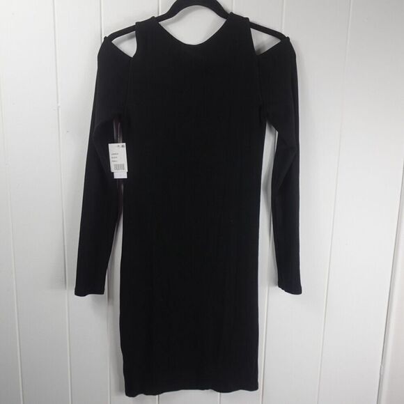 Velvet by Graham & Spencer Womens Cold Shoulder Knit Mini Dress Small - Picture 9 of 14